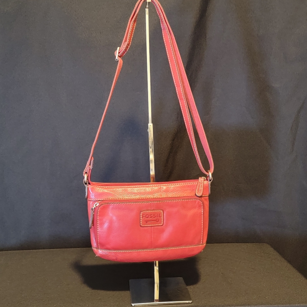Fossil Burgundy purse
